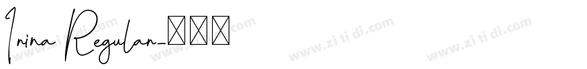 Irina Regular字体转换